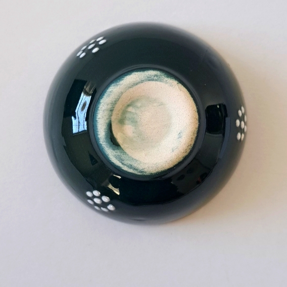 Beautiful Small Ceramic Turkish Dipping Bowl for Olive Oil nwot Handpainted Boho - Picture 5 of 6